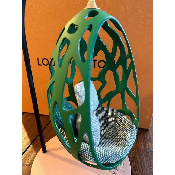 Louis Vuitton Green COCOON Miniature Chair BY FERNANDO & HUMBERTO CAMPANA RARE - Picture 3 of 8